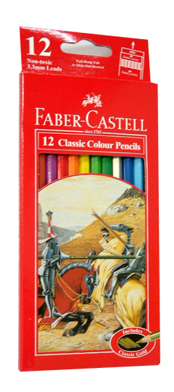 Faber Castell Classic Coloured Pencils 12 Pack